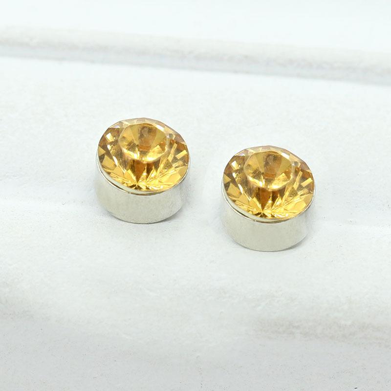 Unisex Zircon Rhinestone Magnet Suction Earrings Flash Diamond No Pierced Earrings 2 Yuan Jewelry