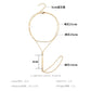 Summer Fashion Versatile Simple Metal Rod Triangle Chain Finger Anklet