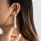 Jewelry Imitation Pearl Tassel Contour Ear Hanging No Ear Piercing Simple Geometric Versatile Niche Ear Clip Women