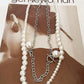 Jewelry Pearl Necklace Men's Trendy Hip Hop Chain Clavicle Chain Women's Necklace Smiley Face Necklace