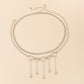 Jewelry Sweet Cool Metal Geometric Star Tassel Necklace Niche Design Retro Heart Necklace