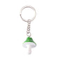 Creative cartoon color small mushroom key chain bag mobile phone car key ring pendant cartoon mushroom pendant