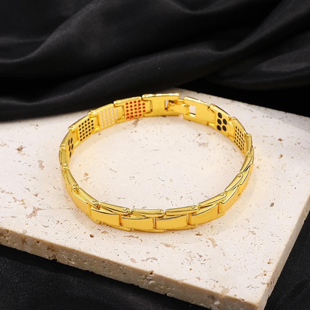 Retro Metal Magnet Bracelet Same Style Black Detachable Energy Bracelet Couple Accessories