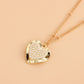 Jewelry ins simple and beautiful clavicle chain micro-inlaid diamond geometric love pendant necklace female accessories