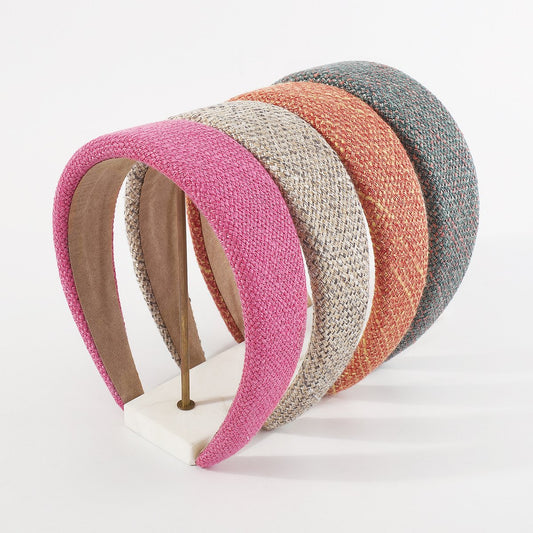 F5285 Widened Retro Simple Knitted Headband High Skull Top French Light Luxury Sen Department Girl Heart Headband