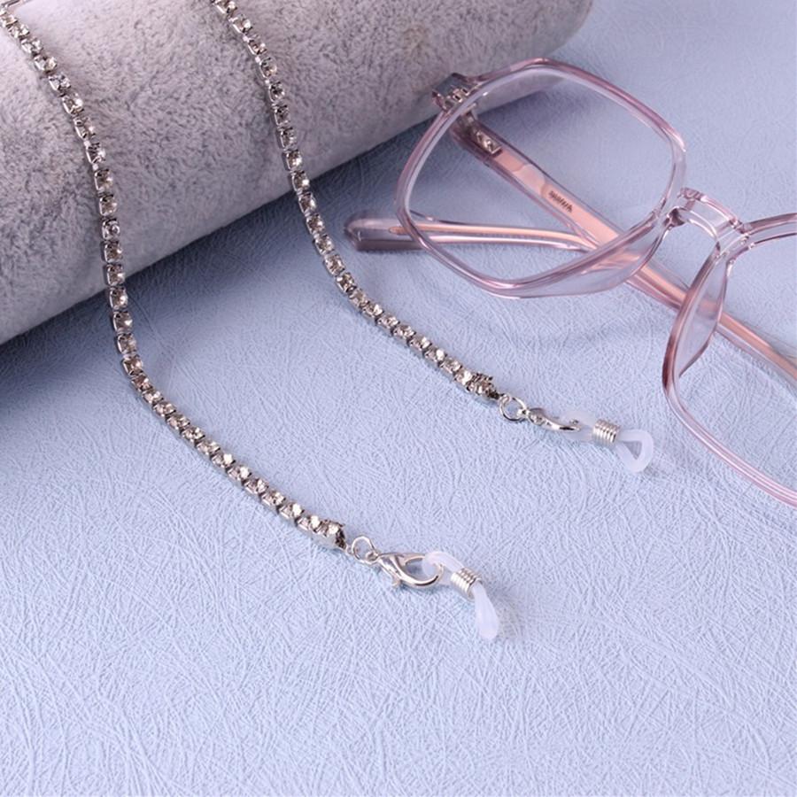 Glasses chain jewelry shiny diamond claw chain mask chain all-match anti-drop metal glasses chain