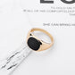 Jewelry Fashion Simple Round Oil Drip Ring Personality Men's Trend Hip Hop Ring