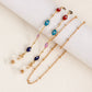 Jewelry Fatima's hand mini devil's eye high-end sense glasses chain mask lanyard face chain female