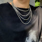 Hip-hop trendy cool street shot metal snake bone chain men's necklace set fashion geometric collarbone necklace