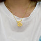 Personality Titanium Steel Bee Necklace Female Fashion Simple Honeycomb Insect Animal Clavicle Chain