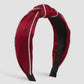 F517 Light luxury personalized claw chain rhinestone personalized headband women's velvet pure color knotted elegant retro headband