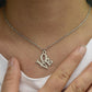 Personality Love Necklace Creative Alphabet Necklace Female Fashion Temperament Versatile Necklace