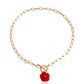 Jewelry Rose French Fresh and Sweet Pendant Necklace Sweater Chain Fashion Niche Design Necklace