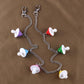 Fashion personality wild mushroom head pants chain ins temperament simple acrylic pants chain