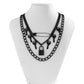 Jewelry personality gender pin metal sweet cool chain necklace retro lock key multi-layer necklace female