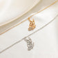 Ins hollow butterfly necklace female retro fashion temperament diamond-studded butterfly collarbone chain butterfly dancing necklace