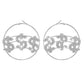 E152 Temperament and fashion earrings full of diamonds and dollar symbols trendy earrings design exaggerated new earrings