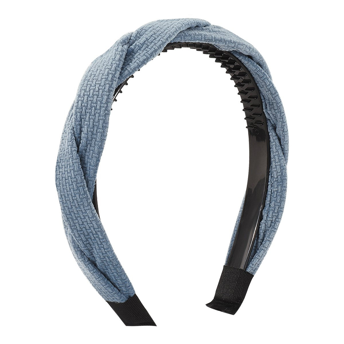 F5215 Jewelry French Braided Winding Non-slip Headband Flannel Simple Retro Geometric Headband Women