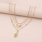 N8988 multi-layer snake-shaped pendant necklace personalized five-pointed star fashion necklace temperament creative necklace female