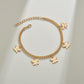 New simple summer beach foot decoration ins double-sided butterfly anklet metal chain foot decoration