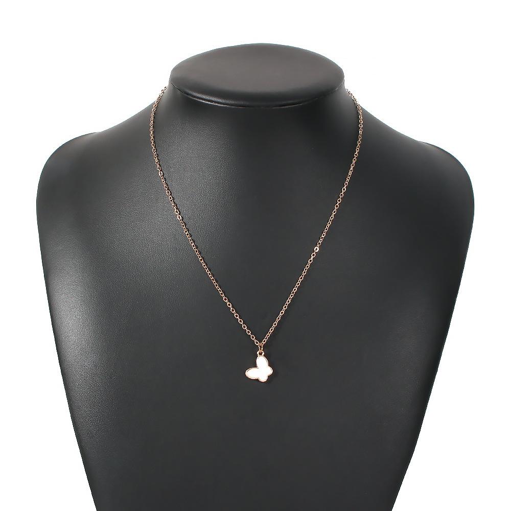 N7855 Simple Necklace Feminine Fairy Butterfly Pendant Necklace Net Red Sweet Personality Elegant Necklace