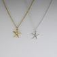 Fashion Jewelry Simple Starfish Pentagram Necklace Female Pendant Clavicle Chain Electroplated Gold and Silver
