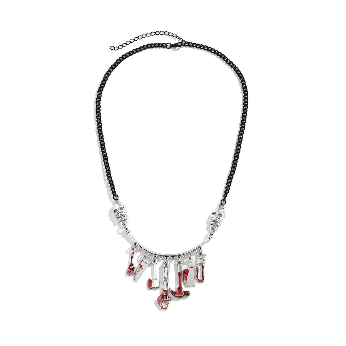 Jewelry Punk Gothic Oil Drop Dagger Necklace Female Halloween Funny Skull Tool Necklace
