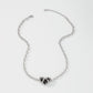 N942 Jewelry Simple Temperament Heart Necklace Metal Texture Resin Fashion Necklace