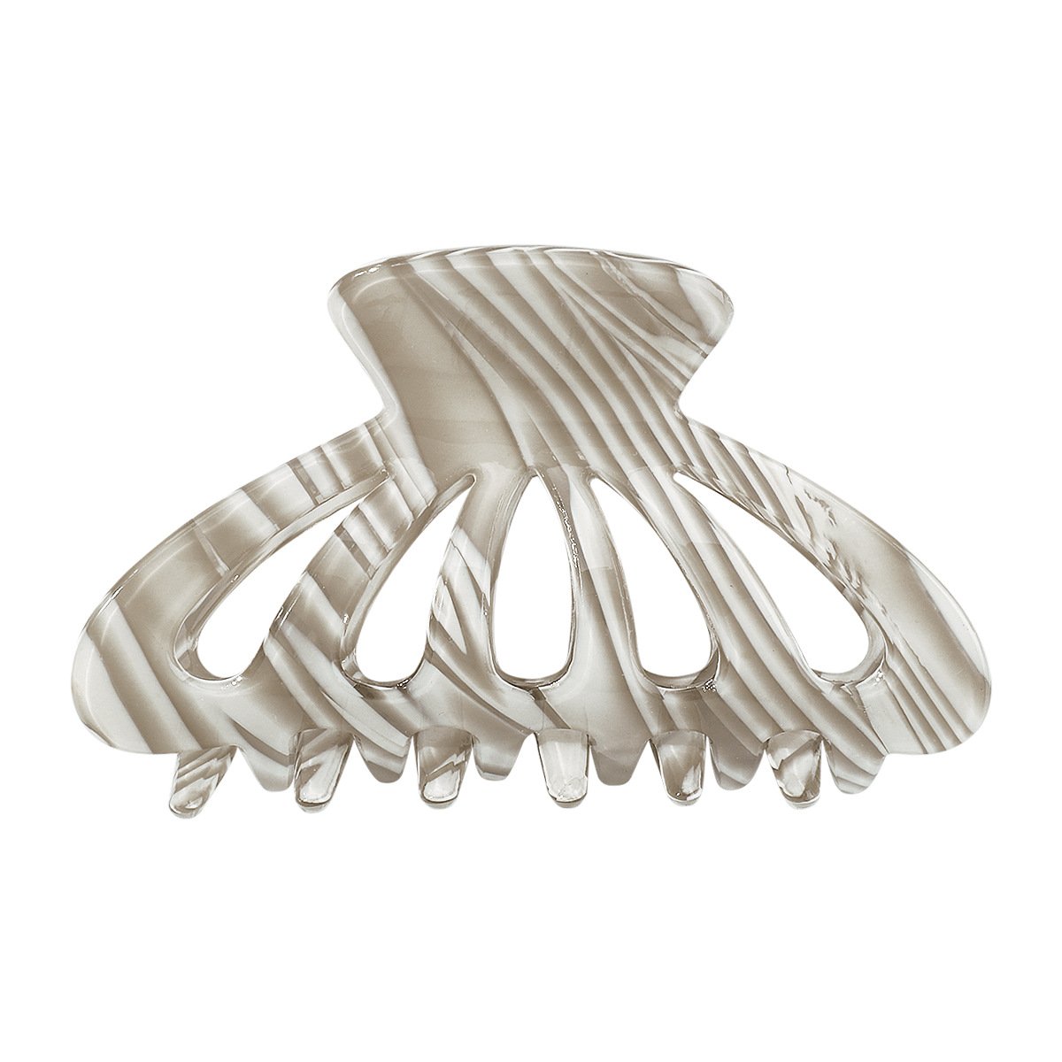 F4348 Elegant Lazy Fashion Clip Contrast Color Texture Geometric Pop Street Shoot Lady Shark Hair Clip