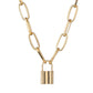 Jewelry Simple Punk Lock Pendant Necklace Fashion Personality Ladies Necklace