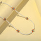 Creative Retro Butterfly Beads Mask Chain White Beads Cute Animal Glasses Chain Anti-lost Mask Hanging Chain
