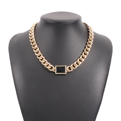 N8258 Chain Necklace Female Exaggerated Punk Fashion Simple Personality Design Sense Necklace Necklace