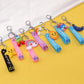Toy Story cartoon key chain monster pendant car key pendant rainbow sun polymer clay bag chain