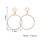 Fashion version of the same style simple and generous personality large circle long earrings earrings earrings earrings