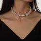 French pearl necklace year female clavicle chain ins short temperament simple niche design sense necklace
