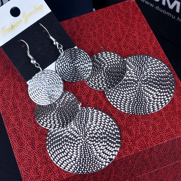 Earrings Exaggerated Atmospheric Disc Multi-level Ladies Earrings Indian Retro Earrings