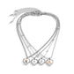 Jewelry Simple Small Fresh Puppy Heart Shaped Pendant Necklace Set Versatile Stacking Animal Necklace