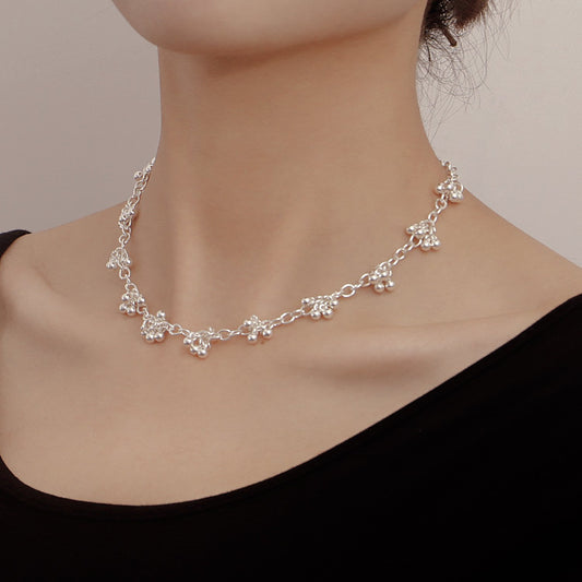 Jewelry bright silver metal water drop necklace necklace female choker carefully selected accessories necklace