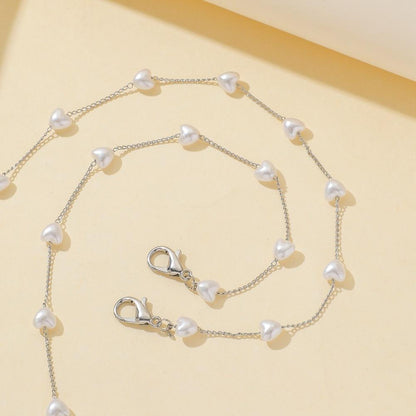 Mask Lanyard Creative Fashion Love Pearl Anti-lost Mask Hanging Chain Hanging Neck Glasses Chain