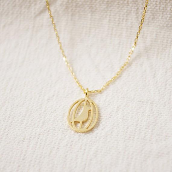Popular Jewelry Animal Bird Pendant Necklace Female Creative Combination Caged Bird Necklace