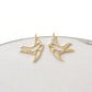 Jewelry simple personality hollowed out small swallow earrings pigeon small animal ear jewelry