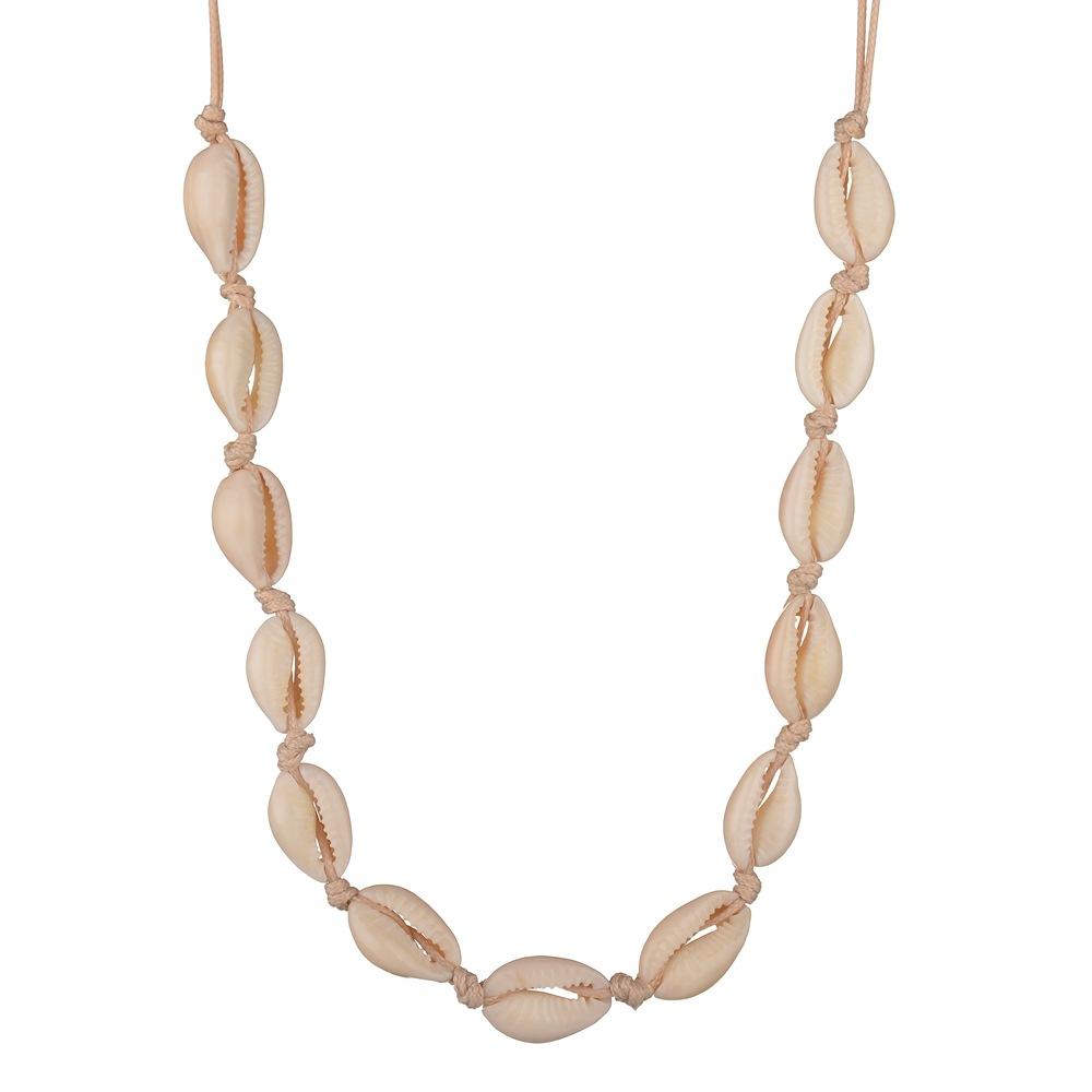 Fashion Jewelry Hawaii Personality Casual Pendant Braided Shell Short Clavicle Necklace