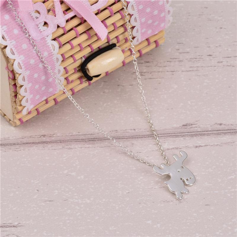 Wholesale Moose Pendant Necklace Fawn Delicate Clavicle Chain Necklace
