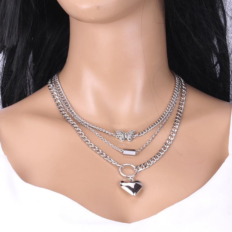 Butterfly Necklace Women's Light Luxury Niche Design Sense Clavicle Chain Year Net Red Necklace Accessories Temperament