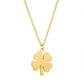Titanium steel glossy lucky four-leaf clover necklace female fashion light luxury item small jewelry Valentine's Day gift