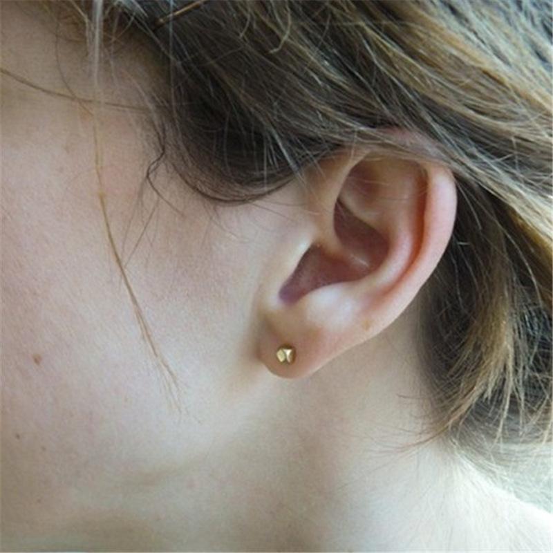 Jewelry simple geometric shape polyhedron earrings classic all-match ladies earrings ear jewelry