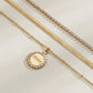 Jewelry Metal Hip-Hop Snake Bone Chain Necklace Simple Diamond-studded Pearl Alphabet Tag Necklace