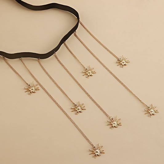 Jewelry Casual Beach Spider Pendant Fashion Leg Ring Sexy Elastic Rope Tassel Leg Chain Female