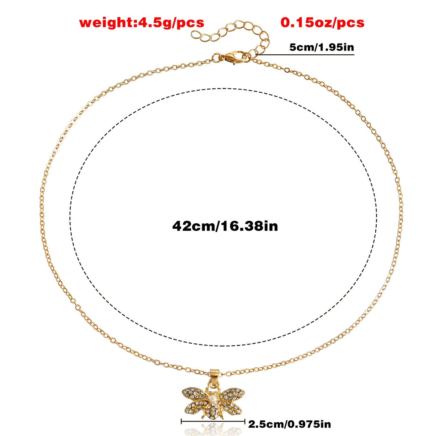 Jewelry Butterfly Necklace Sweater Chain Light Luxury Ins Fashion Advanced Design Necklace