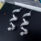 Long Fashion Earrings Frosted Spiral Earrings Earrings Accessories Jewelry